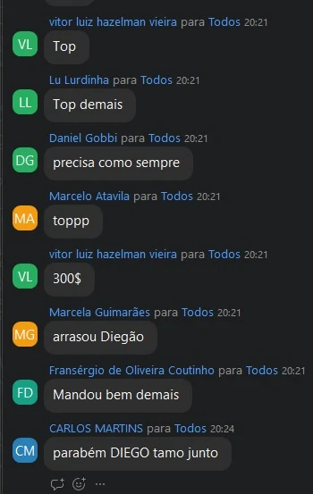 Fim da operação: a sala inteira comemorando junto.